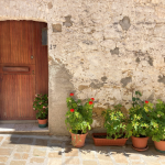 Porta d'ingresso in legno